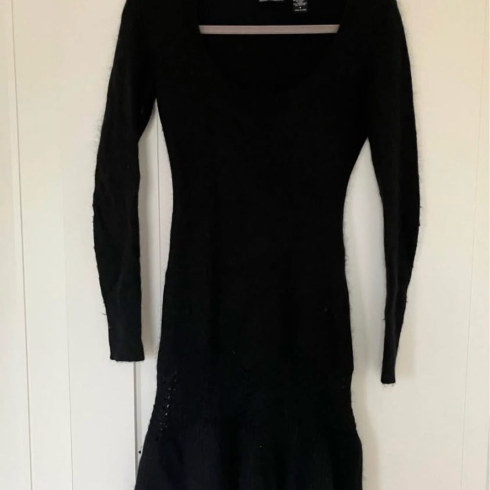 Victoria’s Secret Black Long Sleeve Winter Dress